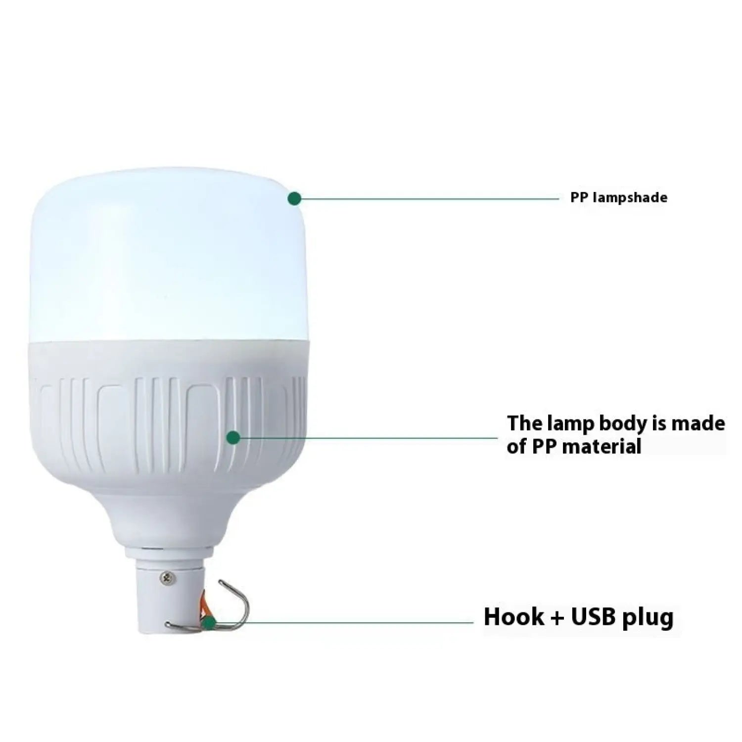 Night Market Stall Rechargeable Light Led Bulb 12V Hanging Light