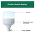 Rechargeable LED Light Bulb Lights with Portable Battery Power 12V Hanging Light