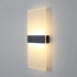 Rectangle Light Fixture with LED for Aisles Corridors and Rooms - Black section 40x15cm10 watts / White light - Wall