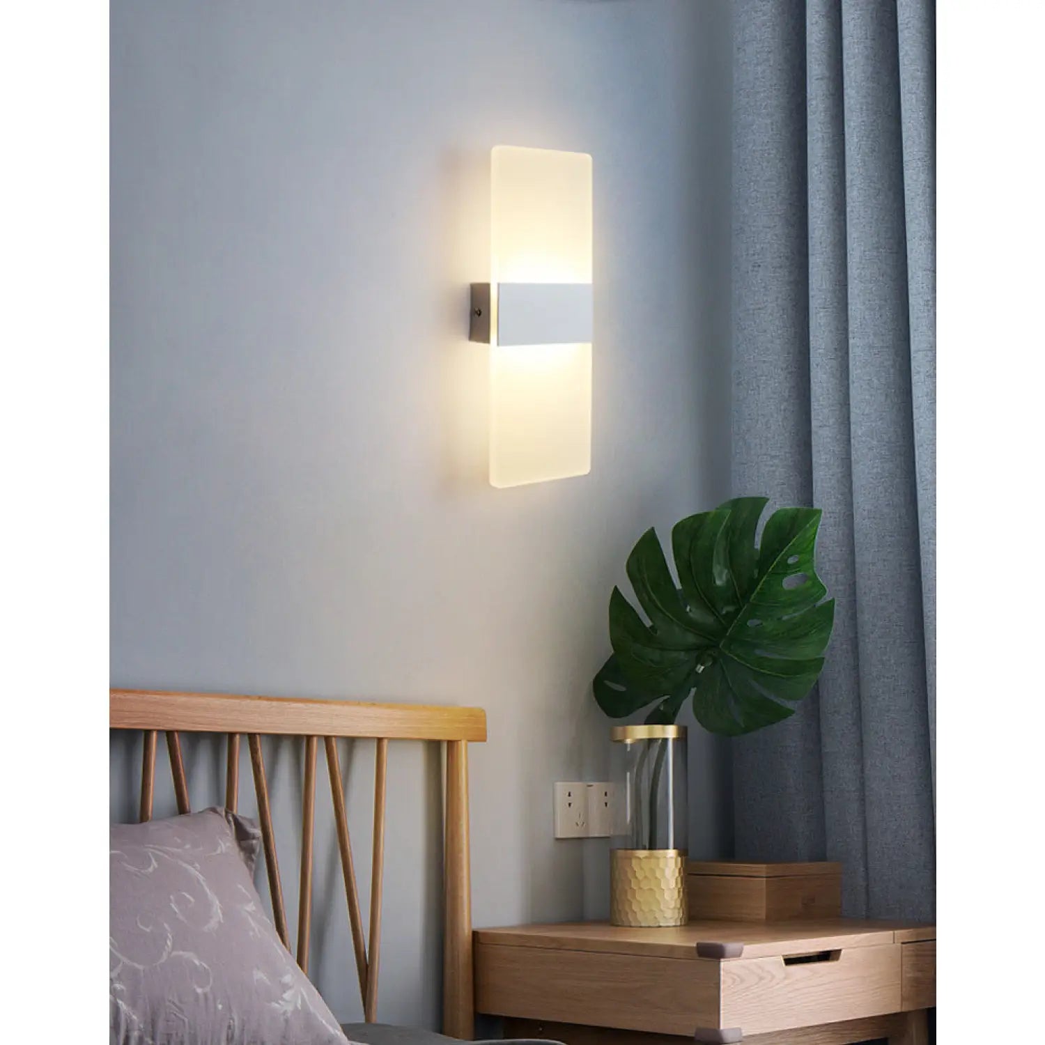 Rectangle Light Fixture with LED for Aisles Corridors and Rooms - Wall Mount Fixture