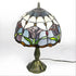 Red Tulip Tiffany Glass Tabletop Lamp - No Bulb - Table Lamp
