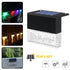 RGB LED Solar Fence Light - Waterproof Step Light for Outdoor - 12V Hanging Light