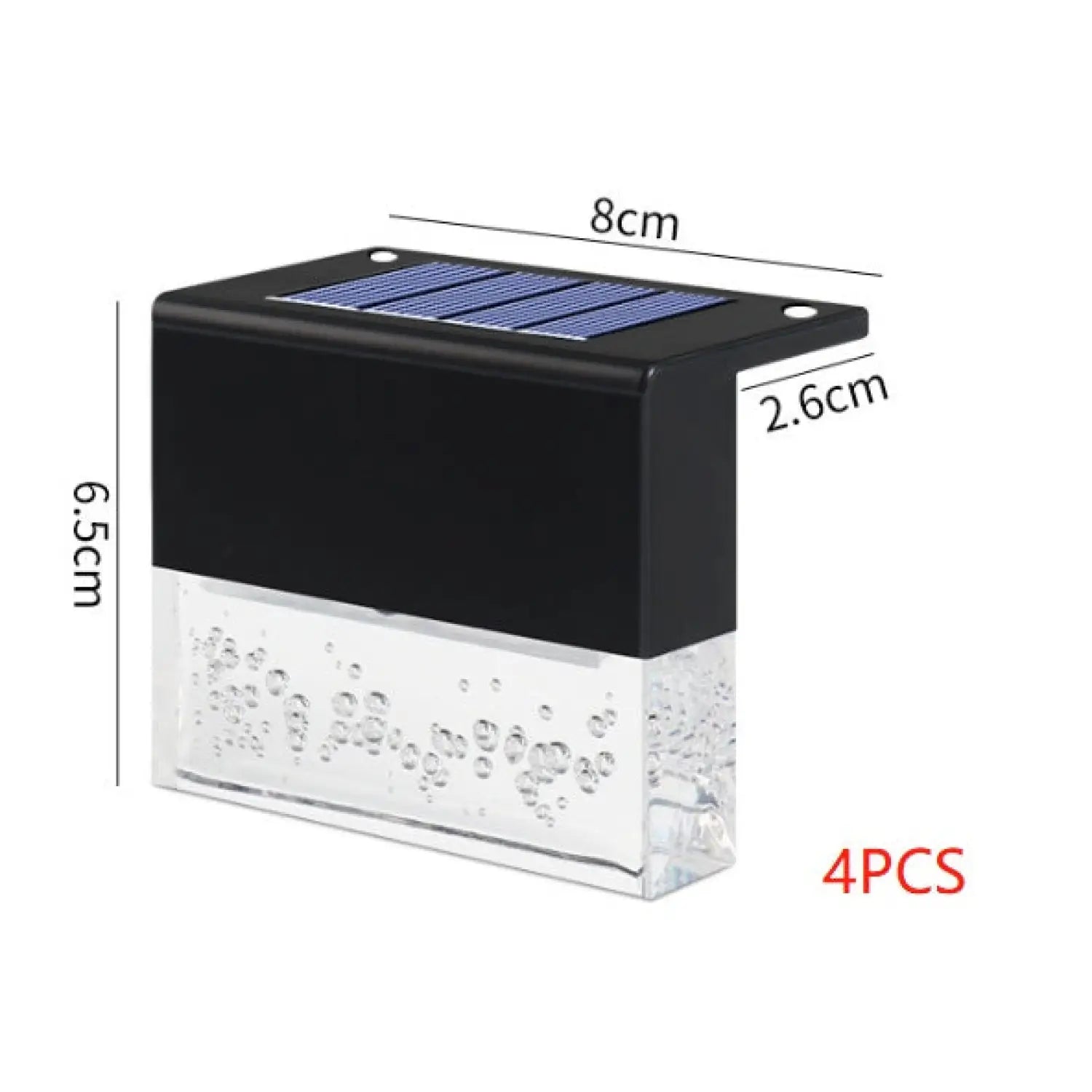 RGB LED Solar Fence Light - Waterproof Step Light for Outdoor - 12V Hanging Light