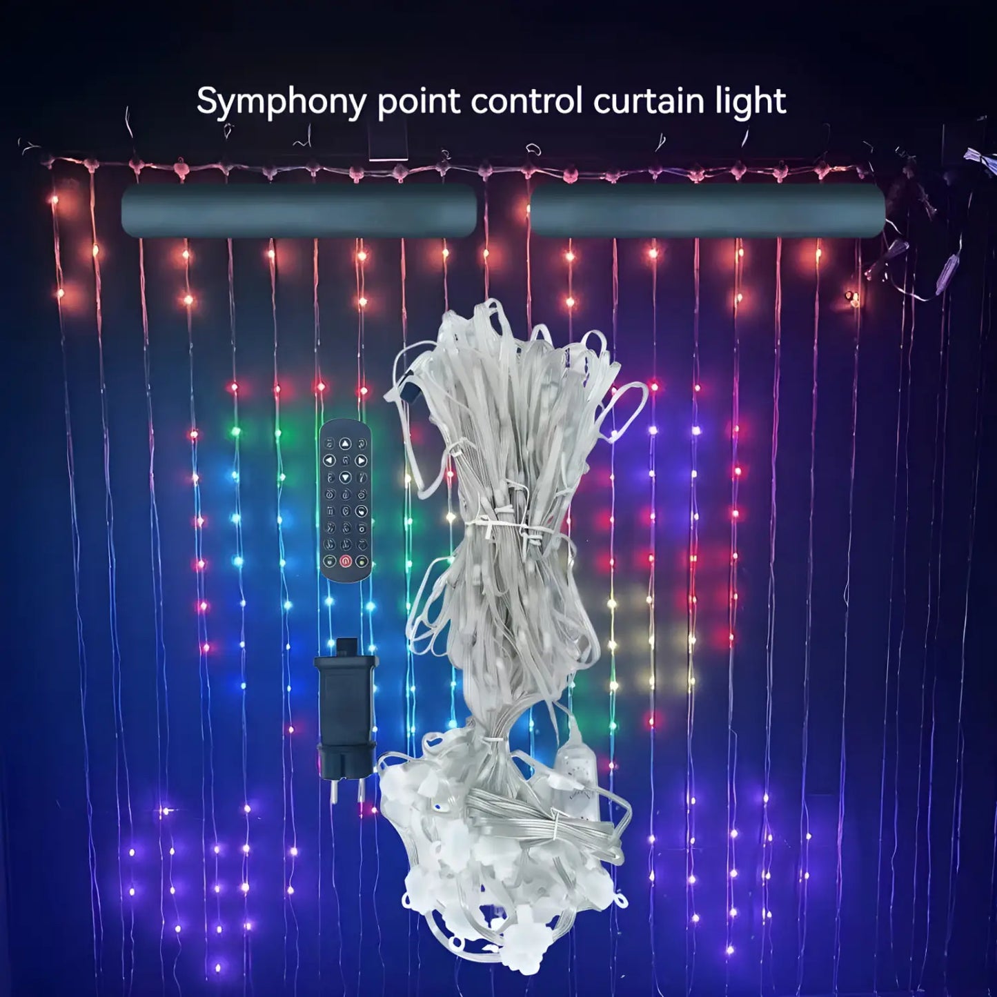 RGB Smart String Lights for Curtain & Party Decor with App Control - Strip and Rope Light