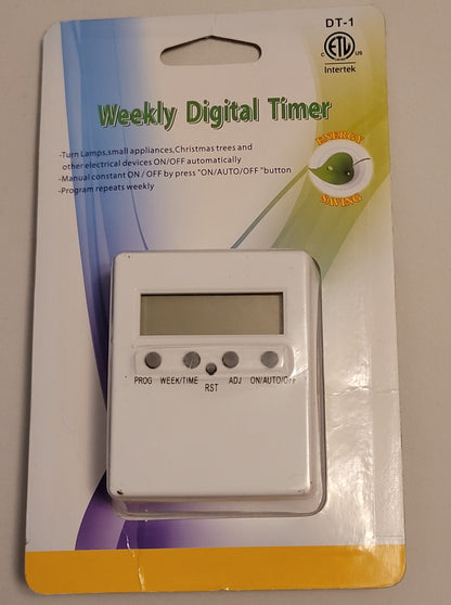 Weekly Programmable Digital Timer For Transformers and Lighting Automations