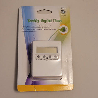 Weekly Programmable Digital Timer For Transformers and Lighting Automations