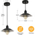 Rustic Adjustable Metal Vintage Pendant Lights for Indoor Spaces - Black White - 12V Hanging Light