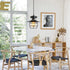 Rustic Black Pendant Light for Island with Adjustable Cage Design - Black - Hanging Light