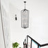 Rustic Modern Hanging Light Living Room with 12 Bulbs and Silver Finish Matte Black Hanging Light