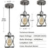 Industrial Pendant Lighting For Kitchen Island Rustic Mini Cage Pendant Light Farmhouse Pendant Lamp With Silver Grey