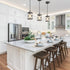 Industrial Pendant Lighting For Kitchen Island Rustic Mini Cage Pendant Light Farmhouse Pendant Lamp With Silver Grey