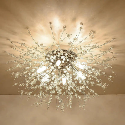 Satellite Fireworks Crystal Chandelier Modern Recessed Light - Argent - Ceiling Light