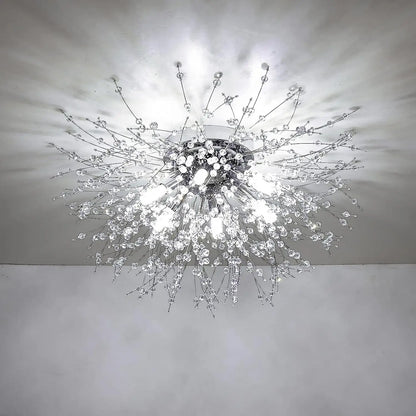 Satellite Fireworks Crystal Chandelier Modern Recessed Light - Argent - Ceiling Light