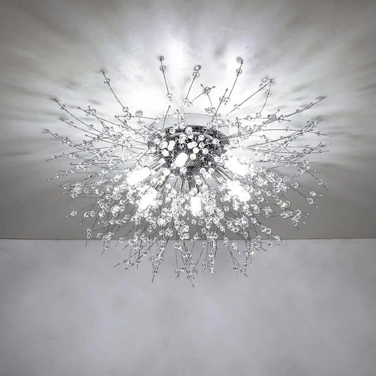 Satellite Fireworks Crystal Chandelier Modern Recessed Light - Argent - Ceiling Light