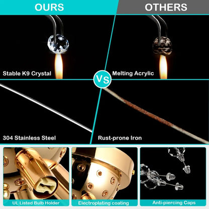 Satellite Fireworks Crystal Chandelier Modern Recessed Light - Argent - Ceiling Light