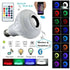 Seven-Color LED Bulb with Remote Control & Wireless Audio - Bulb using remote