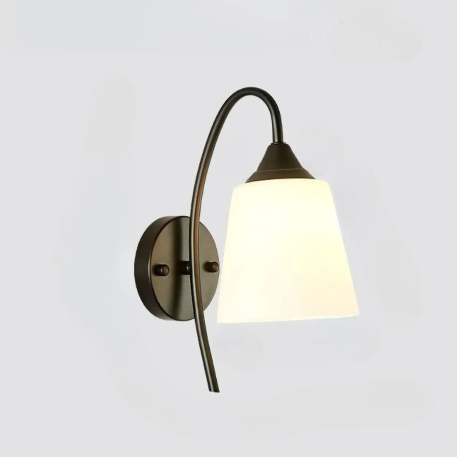 Simple Style Wall Lamp for Bedside in Home Interiors - 2021 Black Flat / With 12W 3 Color Light - Wall Mount Fixture