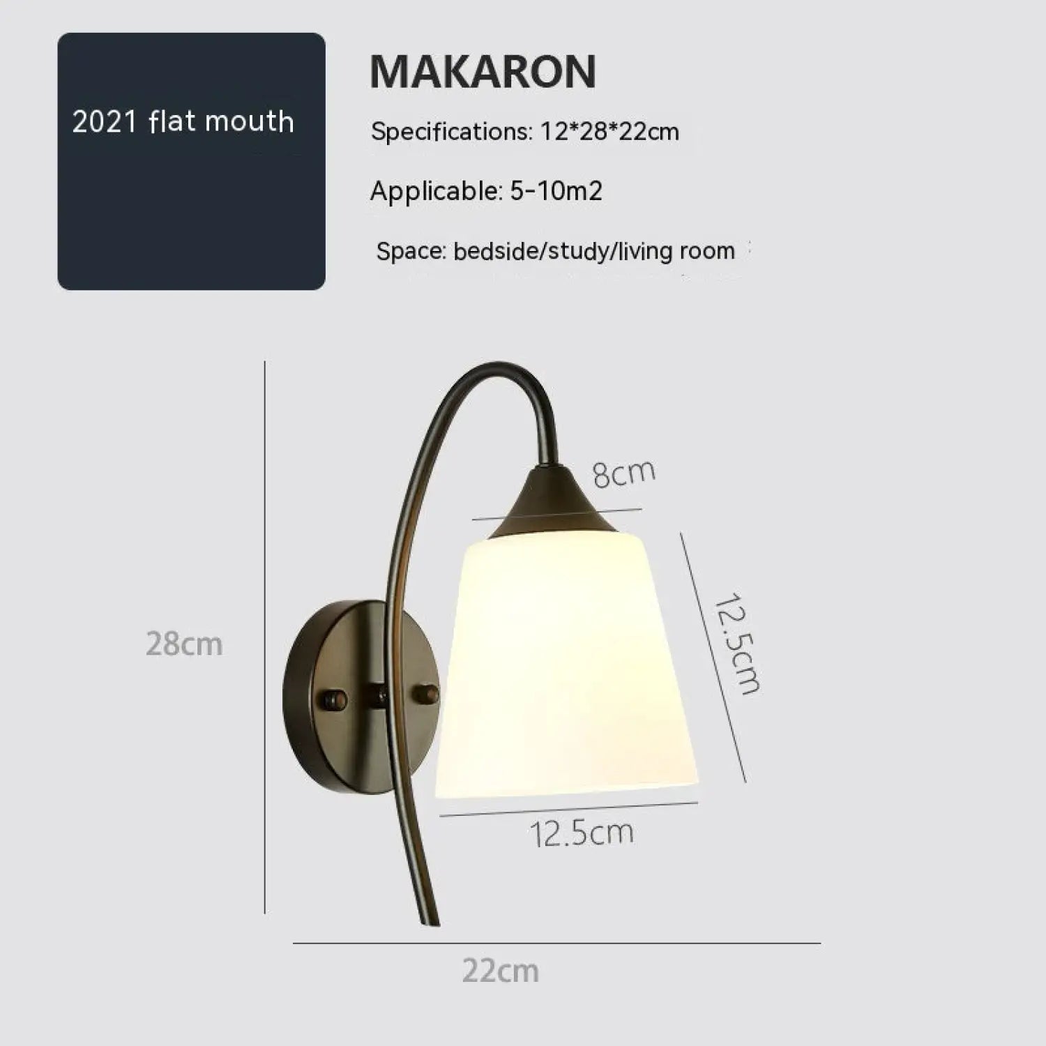 Simple Style Wall Lamp for Bedside in Home Interiors - Wall Mount Fixture