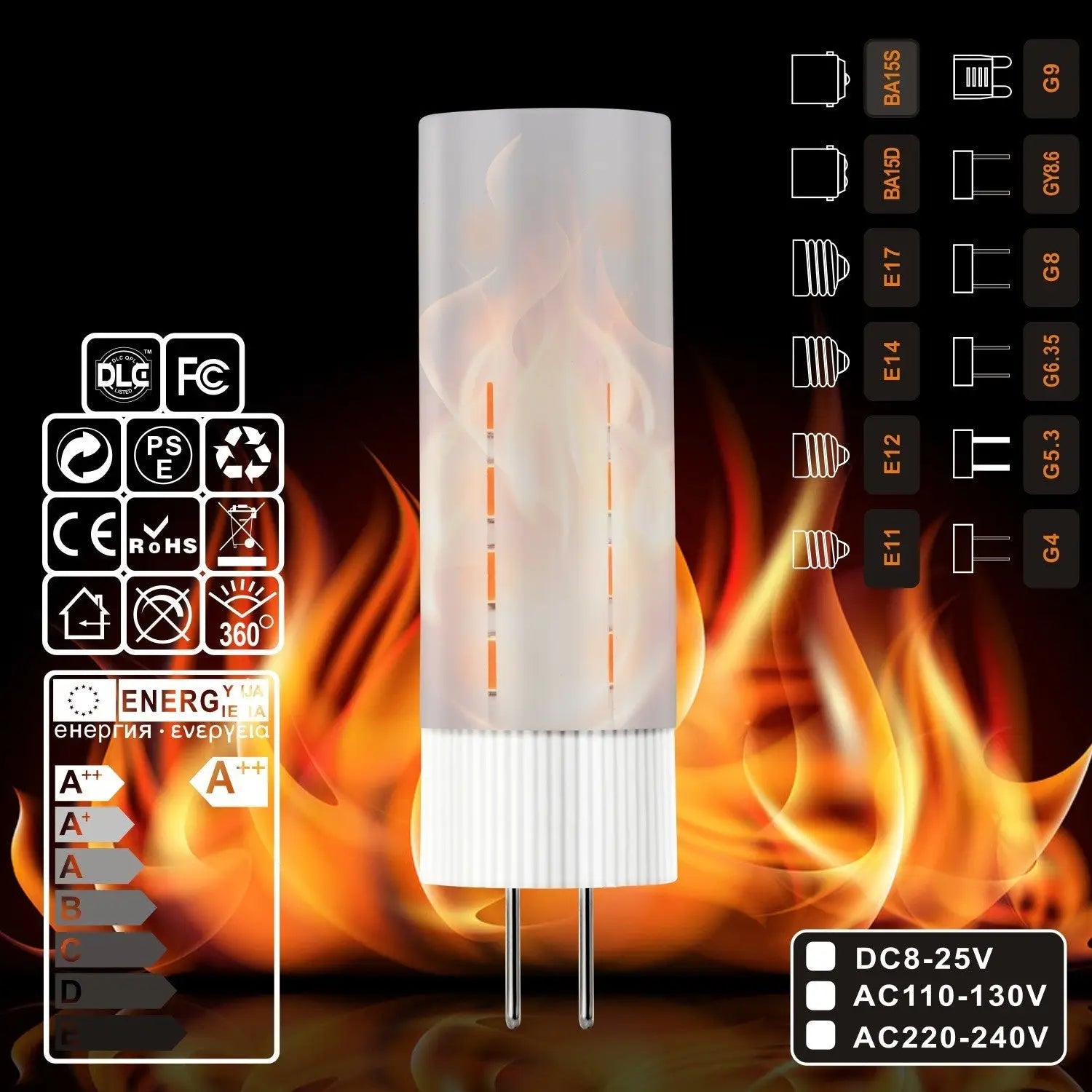 Simulation New Electronic Dynamic Outdoor Solar Flame Light 12V Hanging Light