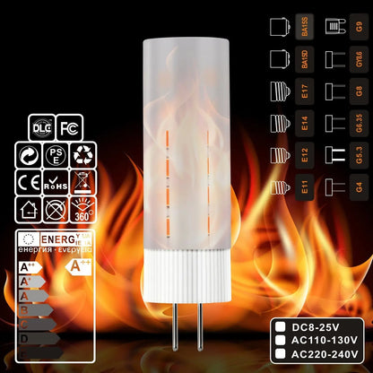 Simulation New Electronic Dynamic Outdoor Solar Flame Light 12V Hanging Light