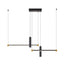Javeriah 4 - Light Dimmable Kitchen Island Linear LED Pendant No Bulb - Black Gold - 12V Hanging Light