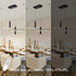 Javeriah 4 - Light Dimmable Kitchen Island Linear LED Pendant No Bulb - Black Gold - 12V Hanging Light