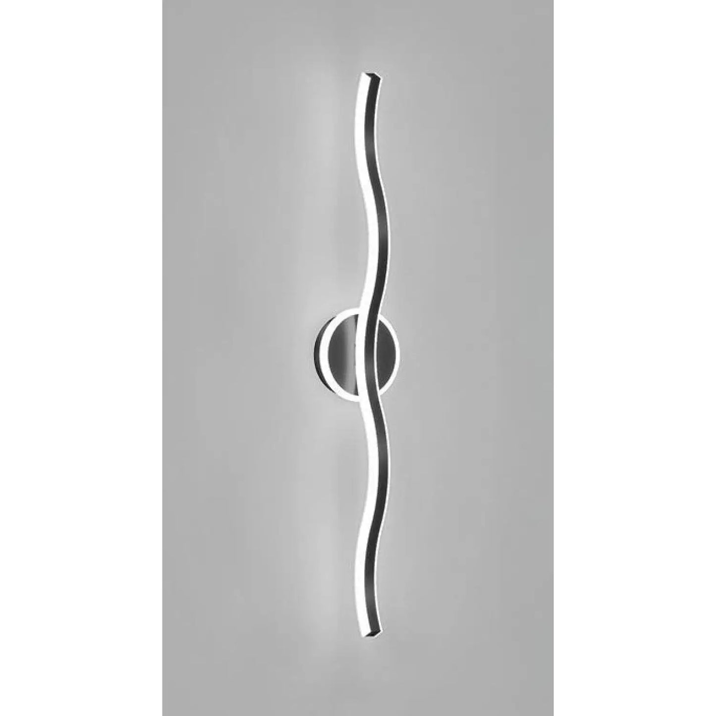 Sleek Wall Lamp with Modern Light for Bedroom & Cozy Ambience - Black / 120x12x5cm / White light - Wall Mount Fixture