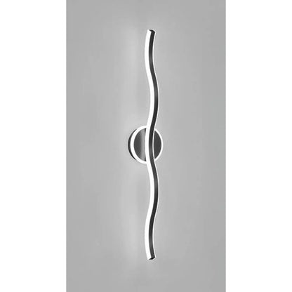 Sleek Wall Lamp with Modern Light for Bedroom & Cozy Ambience - Black / 120x12x5cm / White light - Wall Mount Fixture