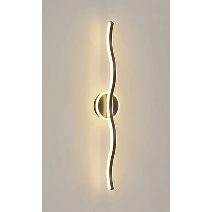 Sleek Wall Lamp with Modern Light for Bedroom & Cozy Ambience - Black / 120x12x5cm / Three color light - Wall Mount