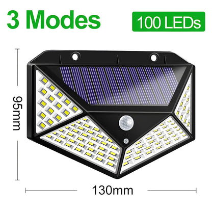 Smart & Energy-Efficient LED Solar Motion Detection Light - 100LED / Polygon / 1pcs - 12V Hanging Light