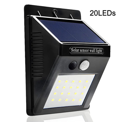 Smart & Energy-Efficient LED Solar Motion Detection Light - 20LED / Black / 1pcs - 12V Hanging Light