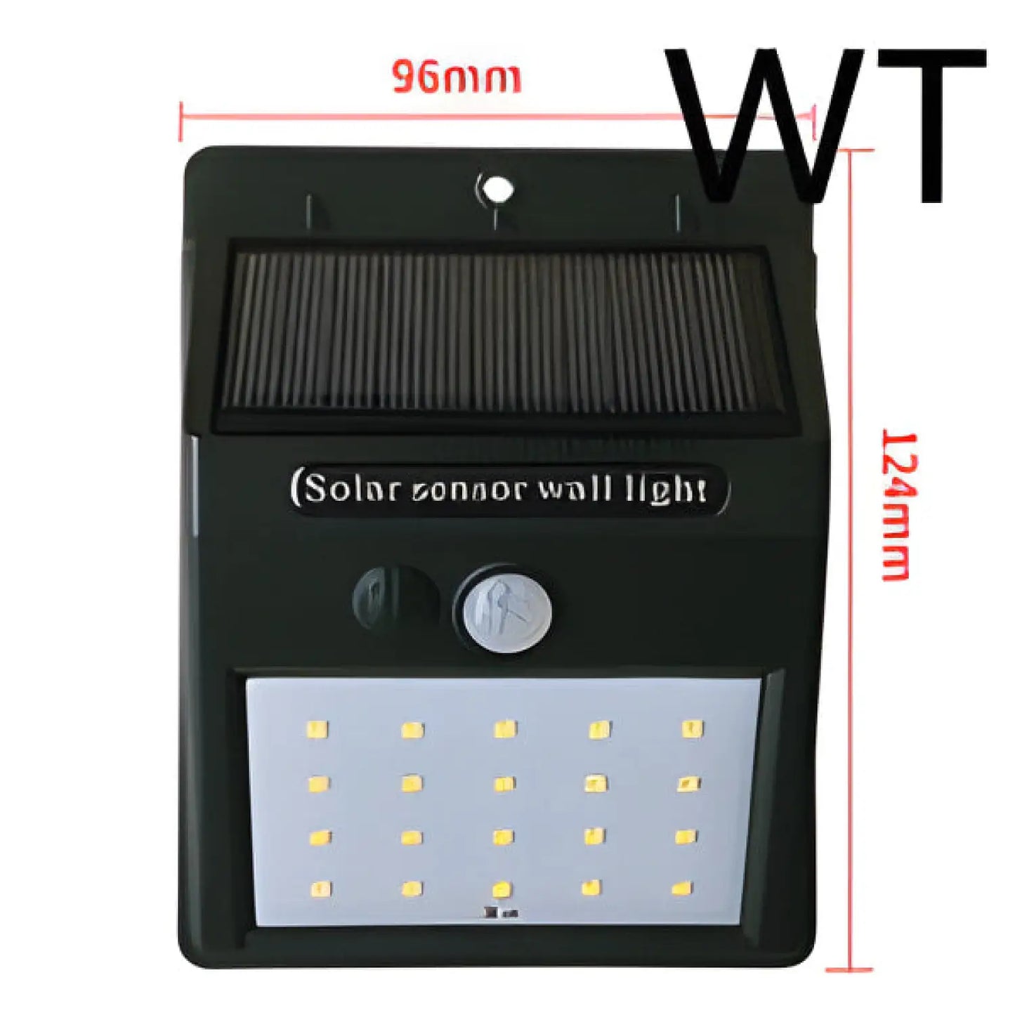 Smart & Energy-Efficient LED Solar Motion Detection Light - WT / Black / Light control 10 - 12V Hanging Light