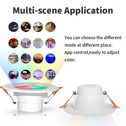 Graffiti Bluetooth Smart Downlight Voice Control Full Color Dimming Speaker Five way Light 12V Hanging Light