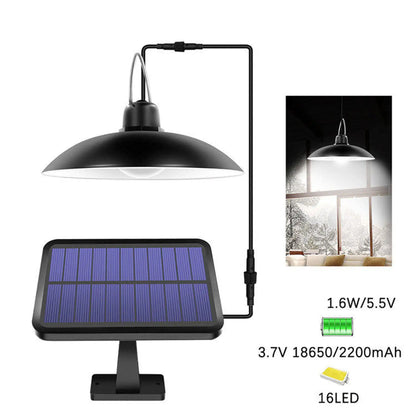 Solar Chandelier – 16 LED Waterproof Hanging Light with 2200mAh Battery - Solar Light