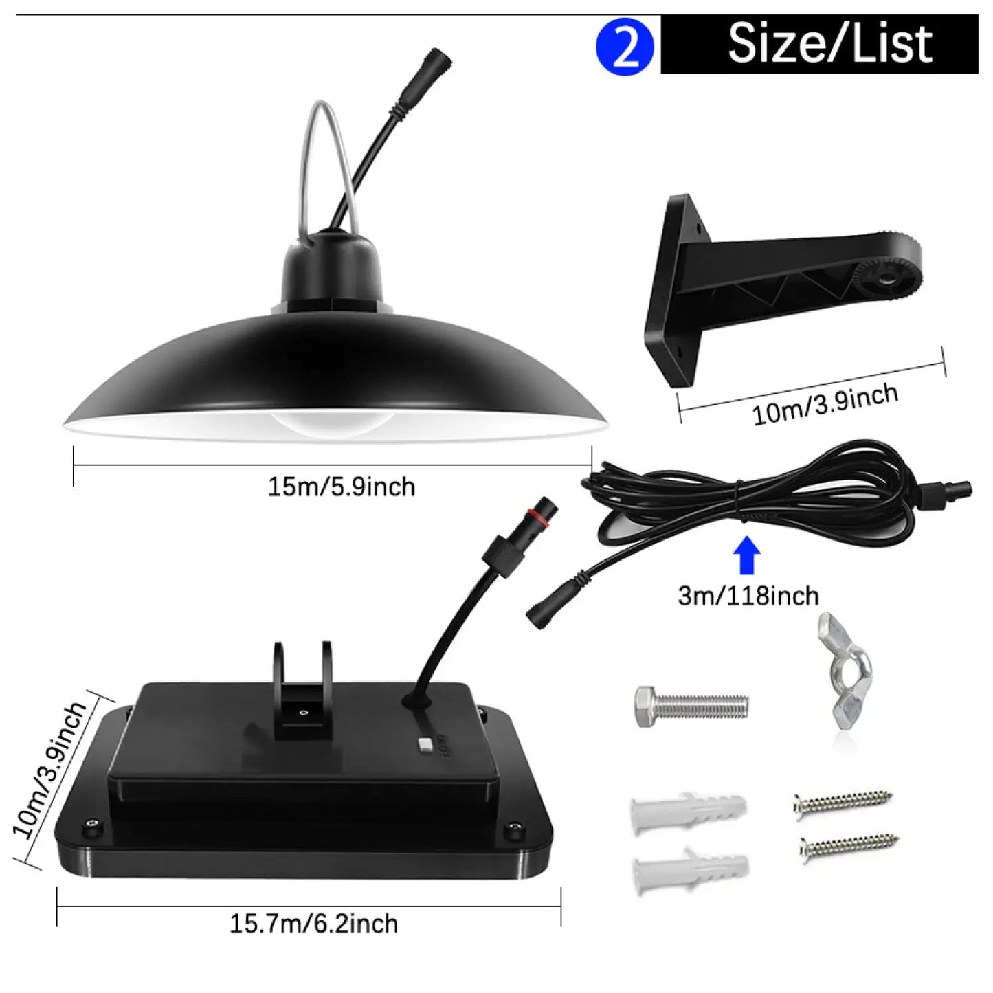 Solar Chandelier – 16 LED Waterproof Hanging Light with 2200mAh Battery - Solar Light