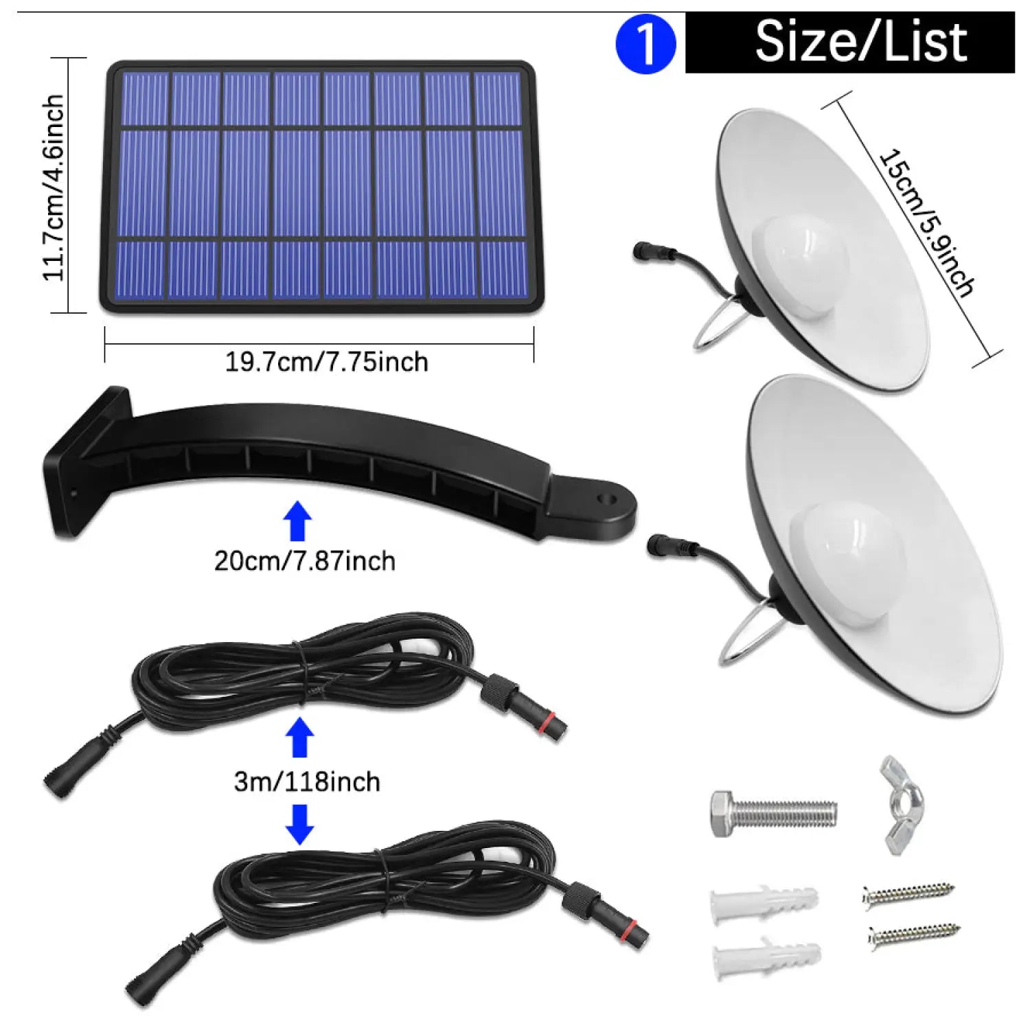 Solar Chandelier – 16 LED Waterproof Hanging Light with 2200mAh Battery - Solar Light