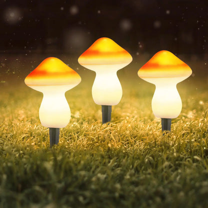 Solar Garden Decor Lights – Waterproof LED Mushroom Pathway Lamps - Solar Light