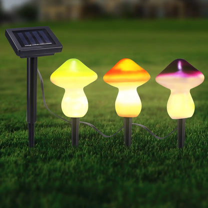 Solar Garden Decor Lights – Waterproof LED Mushroom Pathway Lamps - Solar Light