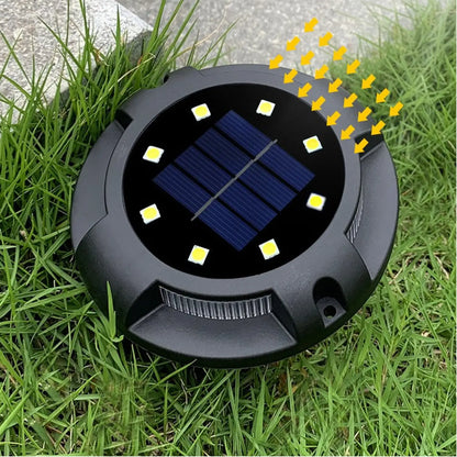 Solar Ground Lights with Bright LEDs for Garden and Pathways - 12V Hanging Light