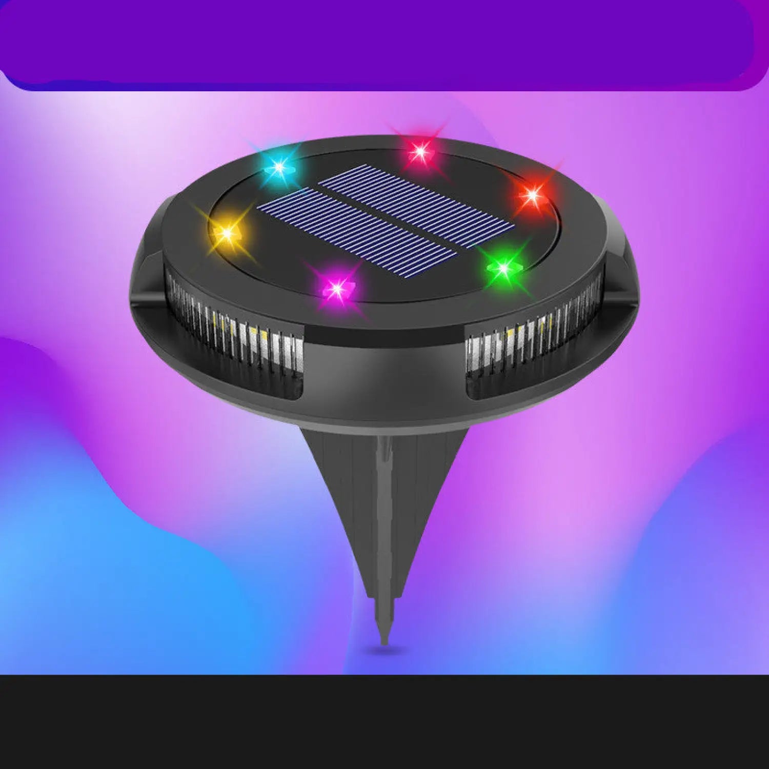 Solar Ground Lights with Bright LEDs for Garden and Pathways - Color light - 12V Hanging Light