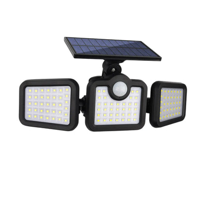 Solar Lamp Outdoor Flood Light with Motion Sensor 3 Heads IP65 Waterproof - B - Solar Light