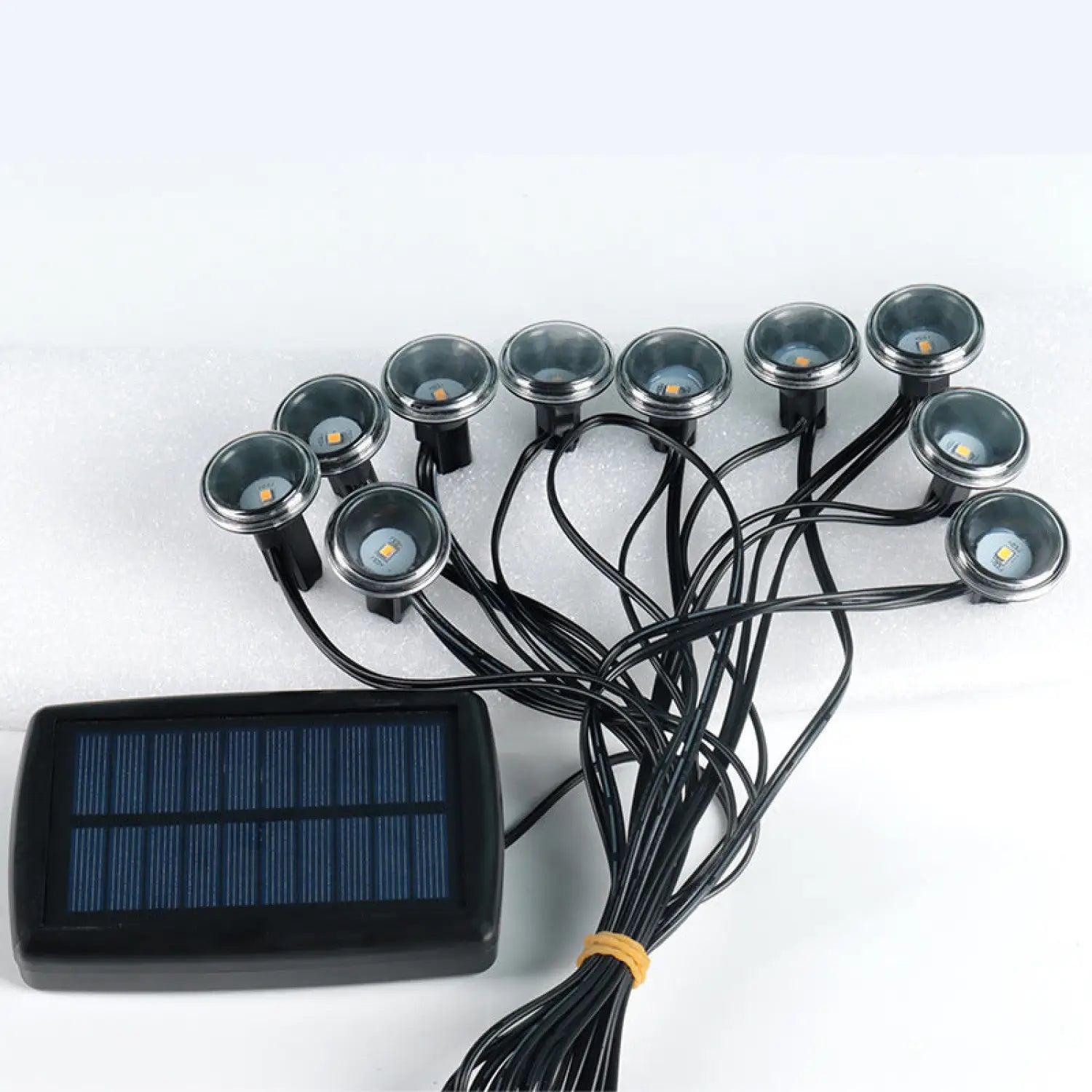 Solar Lawn Light – LED Garden Pathway Light Waterproof & Durable - Ten and one warm light - Solar Light