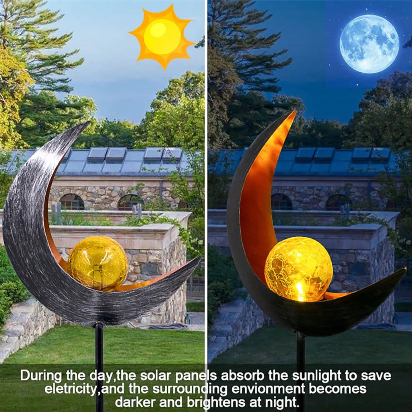 Solar LED Lamps with Waterproof & Flame Effect for Outdoor Garden Lighting - 12V Hanging Light