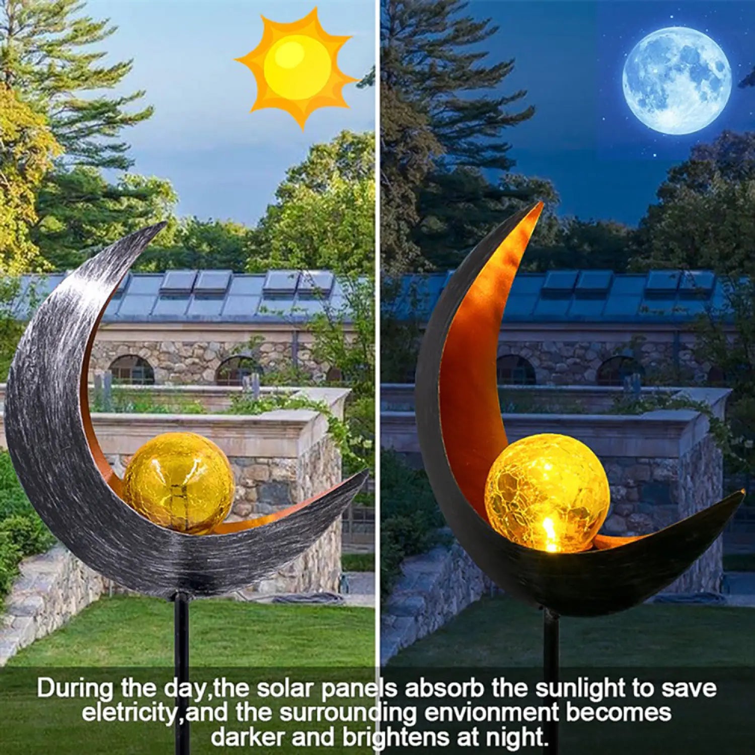 Solar LED Lamps with Waterproof & Flame Effect for Outdoor Garden Lighting - 12V Hanging Light