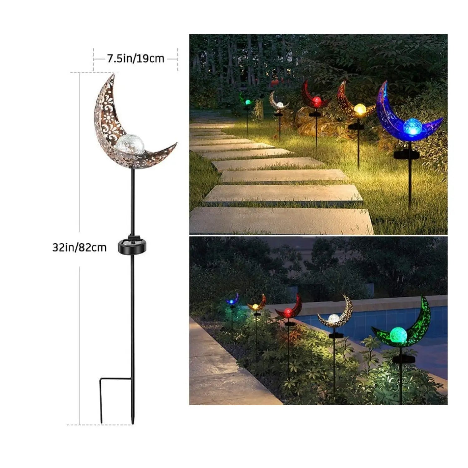Solar LED Lamps with Waterproof & Flame Effect for Outdoor Garden Lighting - 12V Hanging Light