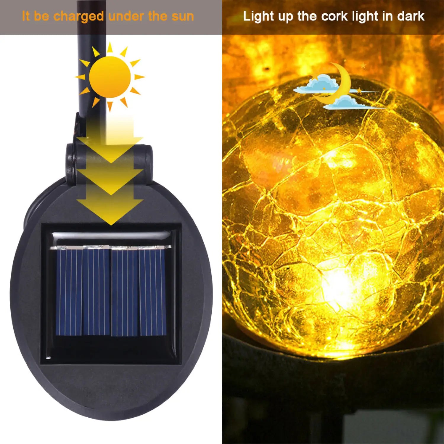 Solar LED Lamps with Waterproof & Flame Effect for Outdoor Garden Lighting - 12V Hanging Light
