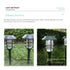 Solar LED Light for Garden with Modern Stripe Design for Outdoors - Solar Garden Lamp - 12V Hanging Light