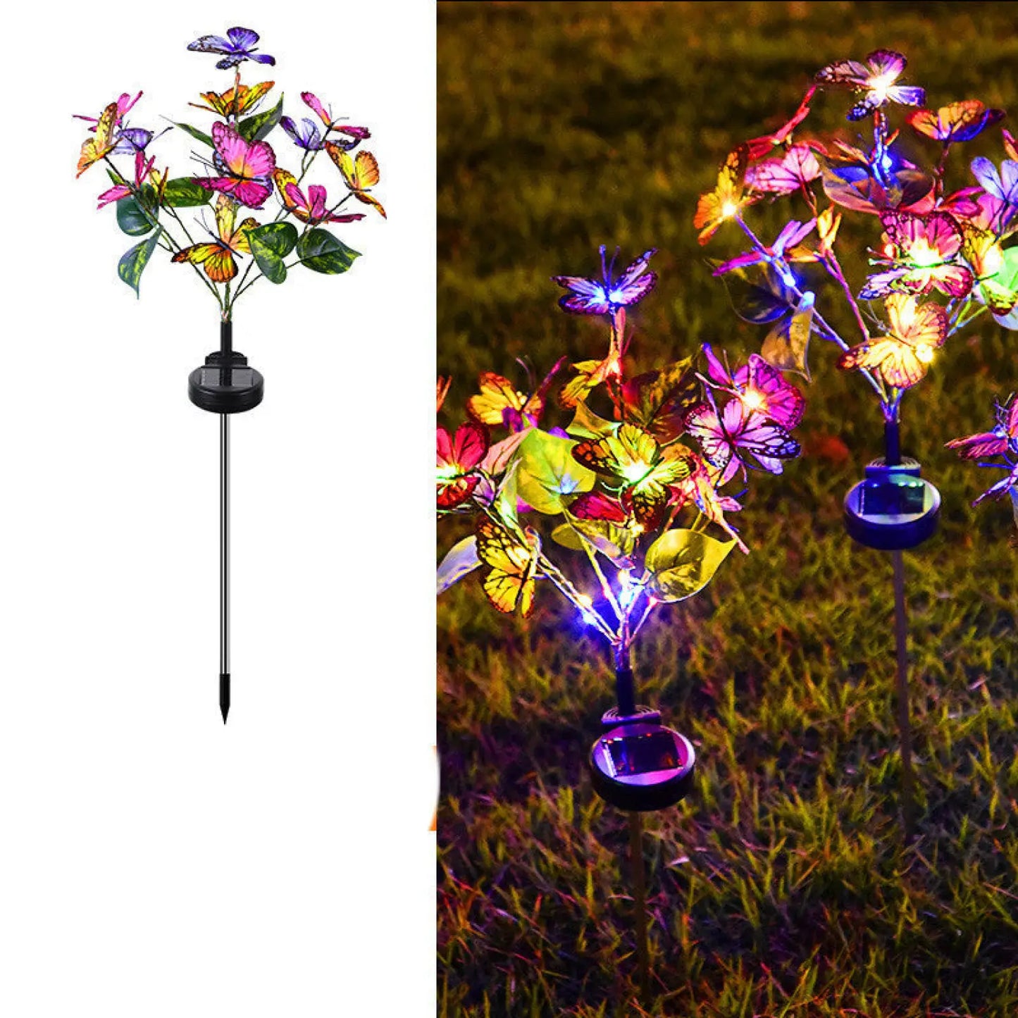 Solar Butterfly Courtyard Light Led Lawn Lamp 12V Hanging Light