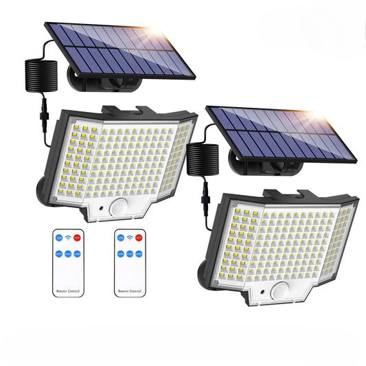 Solar Light Outdoor LED Motion Sensor Wall Lamp with 3 Modes & IP65 Waterproof - Solar Light