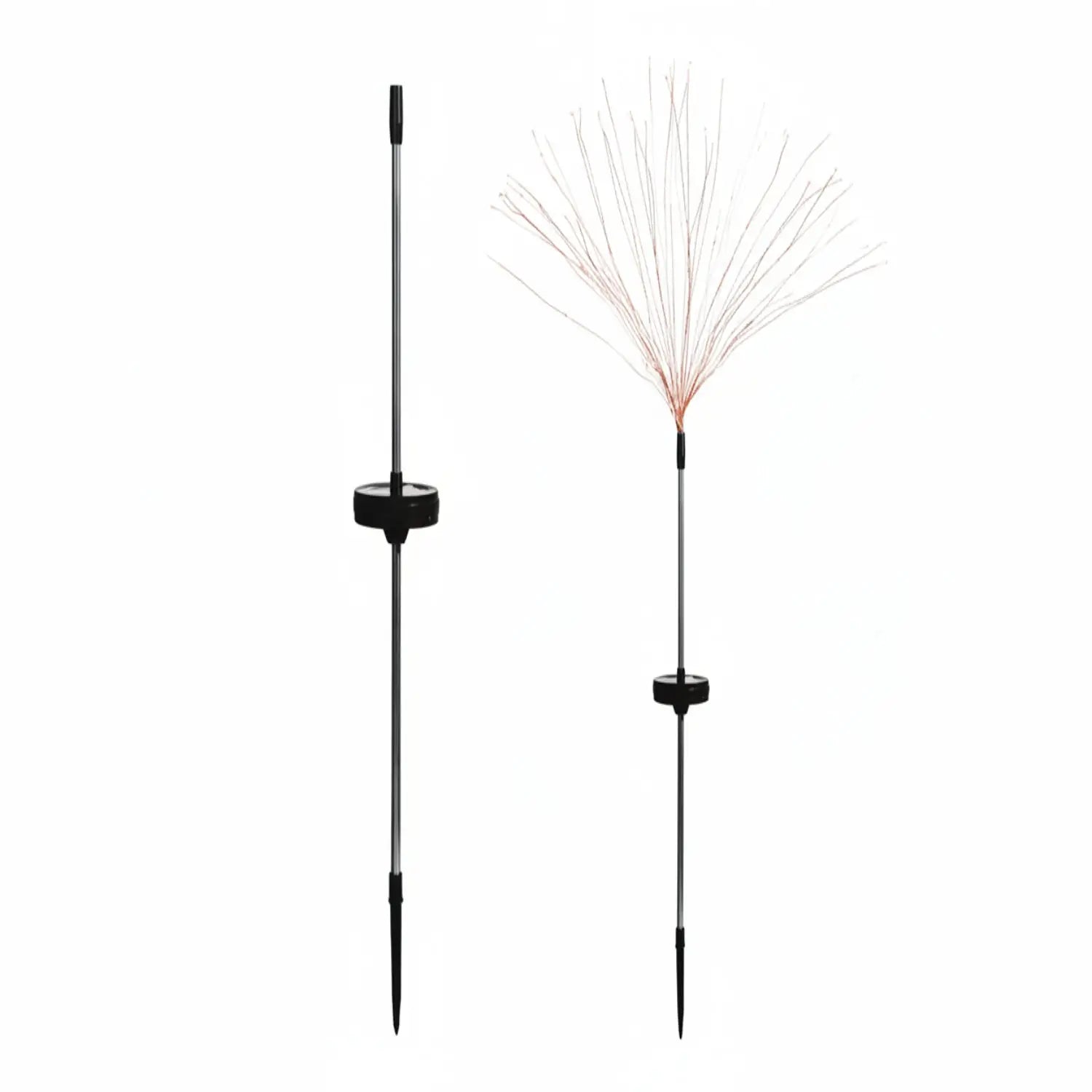 Solar Lights Outdoor Decorative Firework Lamps – IP65 Waterproof LED Garden Stakes - Blue / 90 CM / 2 Modes - Solar